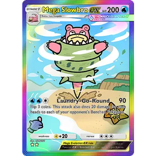 [ENG/CHT/JP]2 Stars Mega Slowbro ex Full Art/Rainbow Art ⭐⭐ Pokemon TCG Pocket