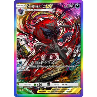 [ENG/CHT/JP]2 Stars Zoroark ex Full Art/Rainbow Art ⭐⭐ Pokemon TCG Pocket