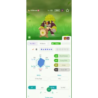 Shiny Rillaboom（6IV Battle build） – Great for Pokemon Champions - FAST DELIVERY