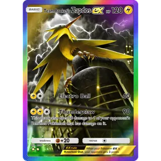 [All language] 2 Star Team Rockets Zapdos ex Rainbow Art  - B4a  | POKEMON TCG POCKET