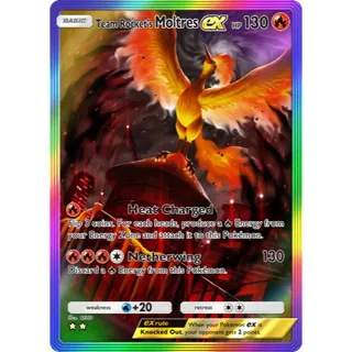 [All language] 2 Star Team Rockets Moltres ex Rainbow Art  - B4a  | POKEMON TCG POCKET
