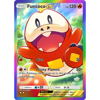 [All language] 2 Star Fuecoco EX Rainbow Art  - C1