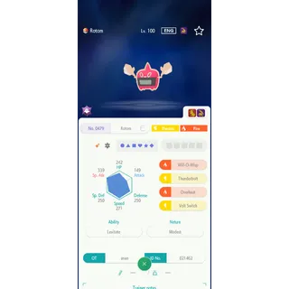 Shiny Rotom-Heat（6IV Battle build） – Great for Pokemon Champions - FAST DELIVERY