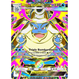 [All language] 2 Star Mega Blastoise ex Full Art  - B4b