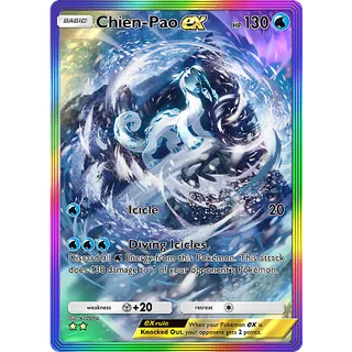 [ENG/CHT/JP]2 Stars Chien-Pao ex Full Art/Rainbow Art ⭐⭐ Pokemon TCG Pocket