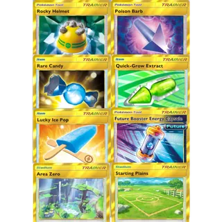 [Gold Frame] Any 2-diamond Gold border cards| Rare Candy | Poison Barb |Starting Plains| Rocky Helmet | Lucky Ice Pop