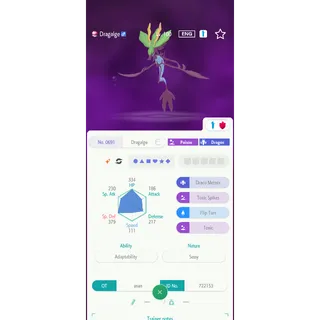 Shiny Dragalge（6IV Battle build） – Great for Pokemon Champions - FAST DELIVERY