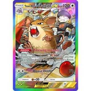 [All language] 2 Star Team Rockets Raticate ex Rainbow Art  - B4a  | POKEMON TCG POCKET