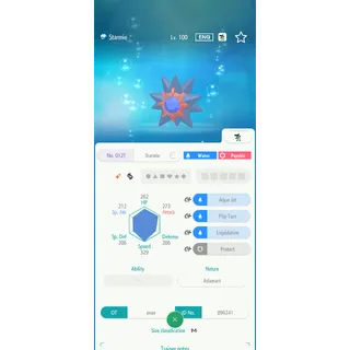 Shiny Starmie（6IV Battle build） – Great for Pokemon Champions - FAST DELIVERY