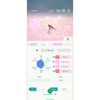 Eternal Floette  – Great for Pokemon Champions - FAST DELIVERY