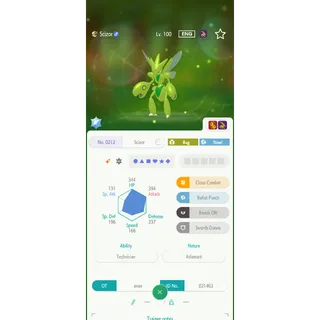 Shiny Scizor（6IV Battle build） – Great for Pokemon Champions - FAST DELIVERY
