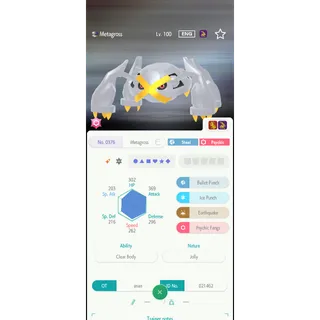 Shiny Metagross （6IV Battle build） – Great for Pokemon Champions - FAST DELIVERY