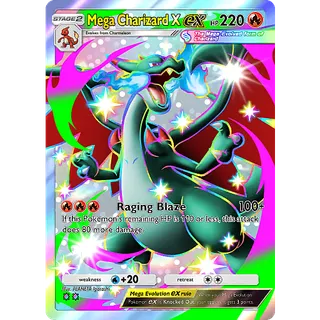 [ENG/CHT/JP]TWO STARS SHINY Mega Charizard X EX ⭐⭐ POKEMON TCG POCKET