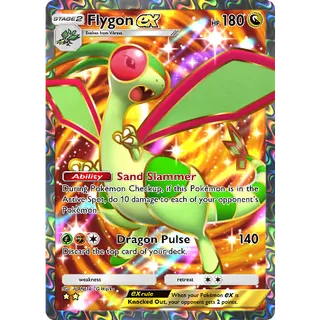 [ENG/CHT/JP]2 Stars Flygon ex Full Art/Rainbow Art ⭐⭐ Pokemon TCG Pocket