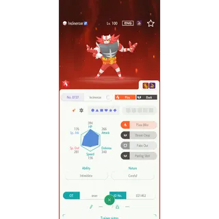 Shiny Incineroar （6IV Battle build） – Great for Pokemon Champions - FAST DELIVERY
