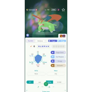 Shiny Salamence（6IV Battle build） – Great for Pokemon Champions - FAST DELIVERY
