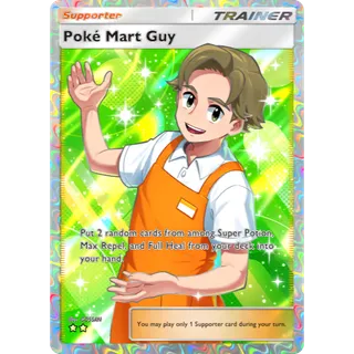 [All language] 2 Star Poke Mart Guy Full Art  - C1