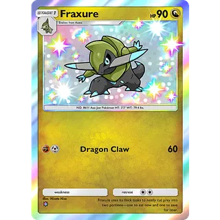 [ENG/CHT/JP]ONE STAR SHINY Fraxure（B2b） ⭐ POKEMON TCG POCKET