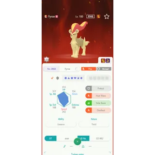 Shiny Pyroar（6IV Battle build） – Great for Pokemon Champions - FAST DELIVERY