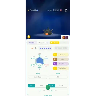 Shiny Pincurchin （6IV Battle build） – Great for Pokemon Champions - FAST DELIVERY