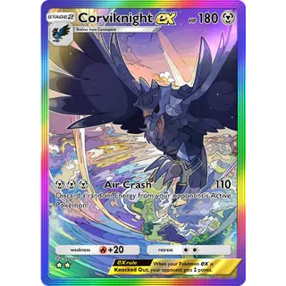[ENG/CHT/JP]2 Stars Corviknight ex Full Art/Rainbow Art ⭐⭐ Pokemon TCG Pocket