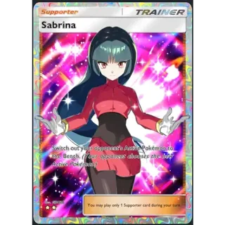 [ENG/CHT/JP]2 Stars Sabrina Full Art ⭐⭐ Pokemon TCG Pocket