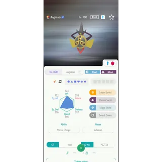 Shiny Aegislash（6IV Battle build） – Great for Pokemon Champions - FAST DELIVERY