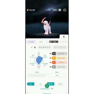 Shiny Absol（6IV Battle build） – Great for Pokemon Champions - FAST DELIVERY