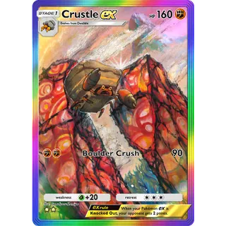 [ENG/CHT/JP]2 Stars Crustle ex Full Art/Rainbow Art ⭐⭐ Pokemon TCG Pocket