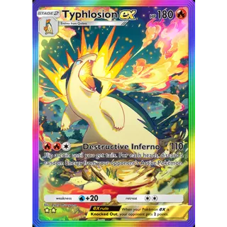 [All language] 2 Star Typhlosion ex Rainbow Art  - B4 | POKEMON TCG POCKET