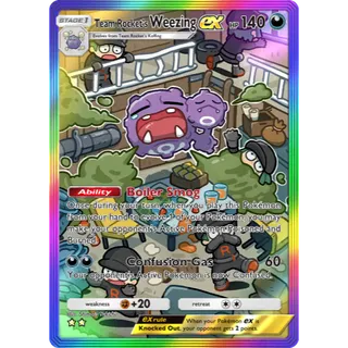 [All language] 2 Star Team Rockets Weezing ex Rainbow Art  - B4a  | POKEMON TCG POCKET
