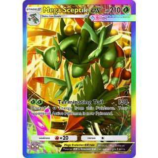 [ENG/CHT/JP]2 Stars Mega Sceptile ex Full Art/Rainbow Art ⭐⭐ Pokemon TCG Pocket