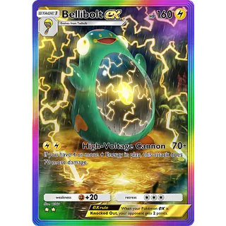 [ENG/CHT/JP]2 Stars Bellibolt ex Full Art/Rainbow Art ⭐⭐ Pokemon TCG Pocket