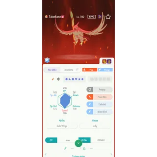 Shiny Talonflame（6IV Battle build） – Great for Pokemon Champions - FAST DELIVERY