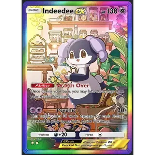 [ENG/CHT/JP]2 Stars Indeedee ex Full Art/Rainbow Art ⭐⭐ Pokemon TCG Pocket