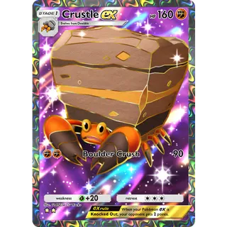 [ENG/CHT/JP]2 Stars Crustle ex Full Art/Rainbow Art ⭐⭐ Pokemon TCG Pocket