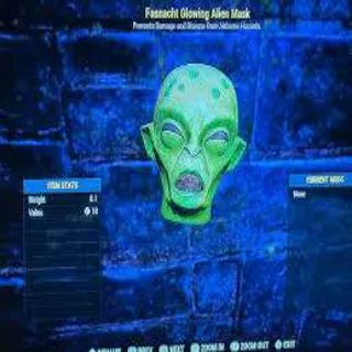 Glowing Alien Mask