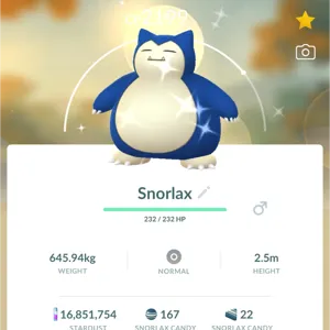 Shiny Snorlax Trade 1M