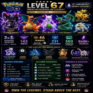 🔥 Level 67 Pokémon GO