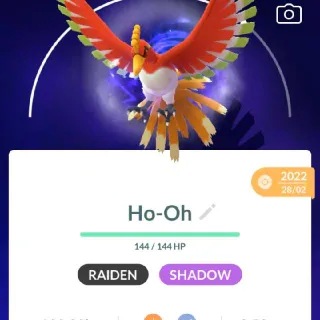 𝗣𝗨𝗥𝗜𝗙𝗜𝗘𝗗 𝗔𝗣𝗘𝗫 𝗛𝗢-𝗢𝗛 | Sacred Fire++ | Rare 2022 Pokemon GO Trade