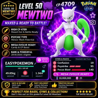 Shiny Mewtwo LVL 50