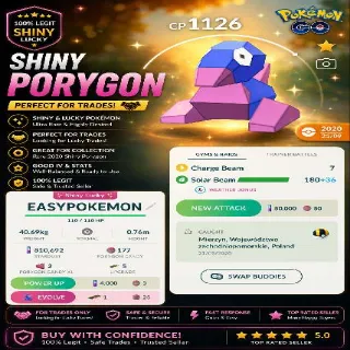 Shiny Lucky Porygon