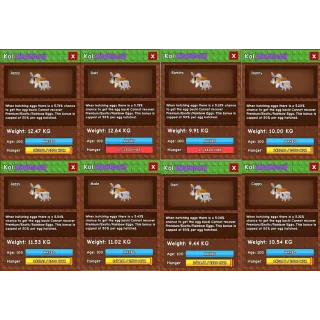 Grow a Garden 8X Koi Max Age 