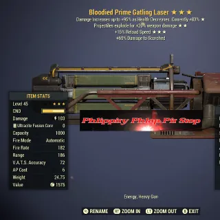 TRADEABLE BE15FR Gatling Laser 