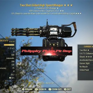 Legacy Gilded Minigun 