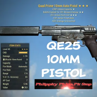 qe25 10mm pistol