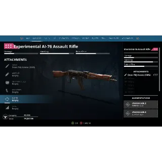 Experimental Ai-76 Assault Rifle 