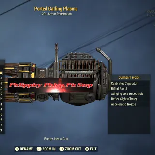 Gat Plas W/ 4 Legendary Mods 