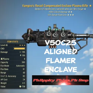 v5025 enclave aligned flamer rifle 