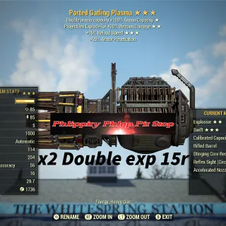 x2 Legacy Tradeable De15fr Pair Gatling Plasma Fully Modded 